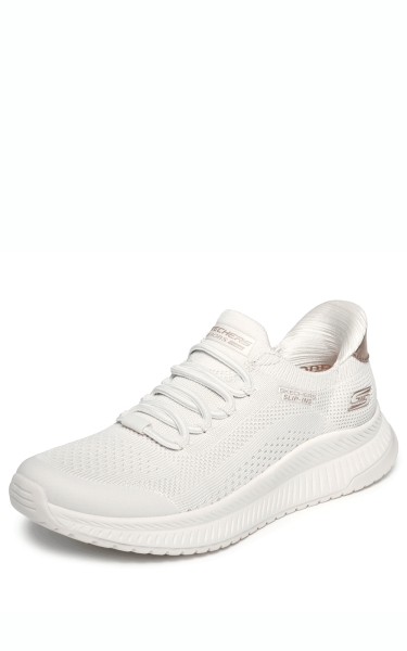 Pantofi Skechers dama Slip-Ins - Bobs Squad 4 - Dire Step | Off White - Img 6