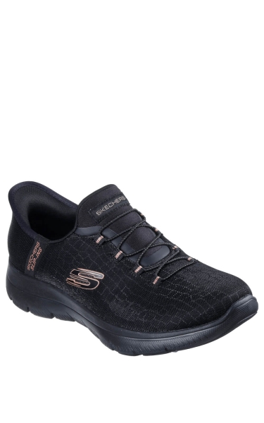 Pantofi Skechers dama Slip-Ins Summits - Classy Night | Black - Img 5