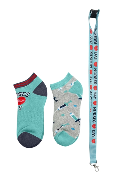 Set 2 Perechi Sosete Textile Cherokee Lanyard in Nursing Every Day + Suport Ecuson - Img 6