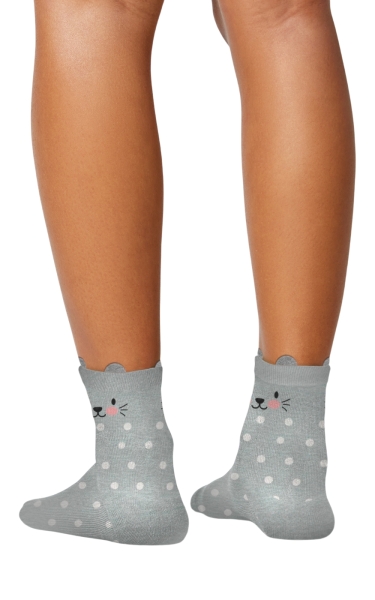 Set 3 Perechi Șosete Medicale Cherokee Legwear Crew | Animal Friends - Img 10