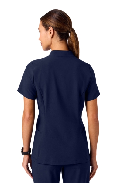 Bluză Medicală Jaanuu UltraLITE – Aria Fit&Flare | Midnight Navy - Img 2