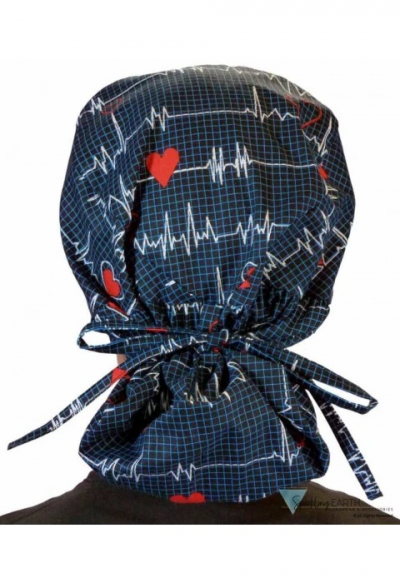 Boneta Chirurgicala Par Lung Heartbeats on Navy - Img 2