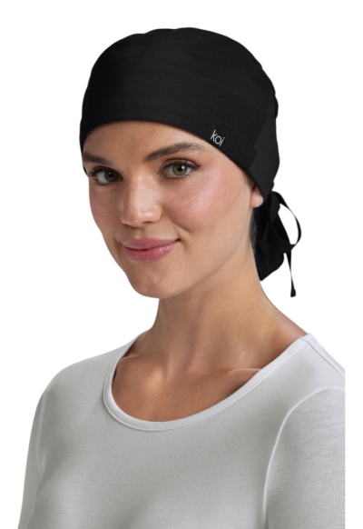 Bonetă Medicală pentru Păr Lung Koi - Essentials | Black - Img 4