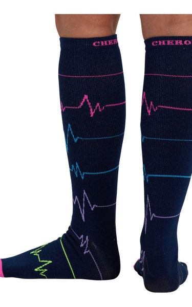 Ciorapi De Compresie 3/4 3D EKG ZigZag - Img 2