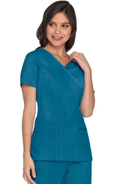 Halat Medical - Cherokee WorkWear - Mock Wrap Core Stretch | Carribbean - Img 4