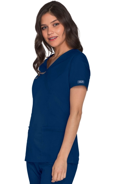 Halat Medical - Cherokee WorkWear - Mock Wrap Core Stretch | Navy - Img 3