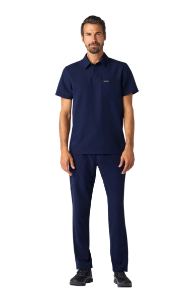 Halat Medical Jaanuu Polo UltraLAST cu Barieră Fluidă – Calderon | Midnight Navy - Img 6
