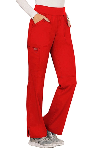 Pantaloni Medicali Cherokee cu Talie Elastică - WW Revolution | Red - Img 3