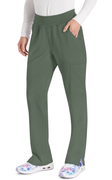 Pantaloni Medicali Dickies cu Talie Elastică - EDS Essentials | Olive - Img 5