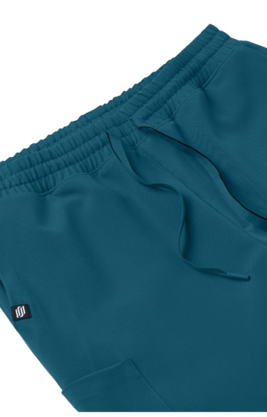 Pantaloni Medicali Jaanuu UltraLAST cu Barieră Fluidă – Rhodes | Caribbean Blue - Img 5