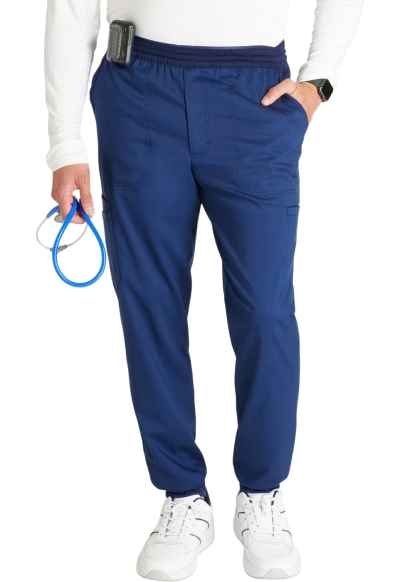 Pantaloni Medicali Jogger pentru Bărbați Cherokee WorkWear Revolution | Navy - Img 2