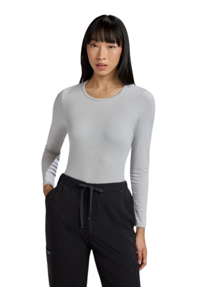 Bluză cu Mânecă Lungă Koi Happiness - Tender Tee | Soft Grey - Img 4