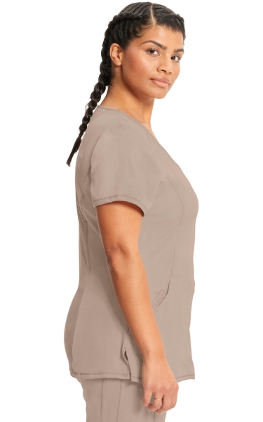 Halat medical antimicrobian Cherokee PROTX2® Mock Wrap - Infinity | Khaki - Img 4