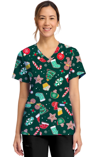 Halat Medical Cherokee - Prints Stretch | Waiting for Santa
