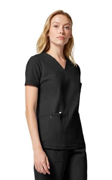 Halat Medical Damă Dickies FORGE - V-Neck | Black - Img 5