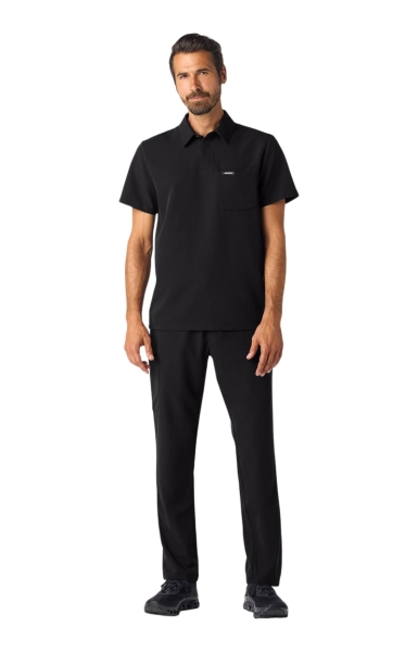 Halat Medical Jaanuu Polo UltraLAST cu Barieră Fluidă – Calderon | Black - Img 4