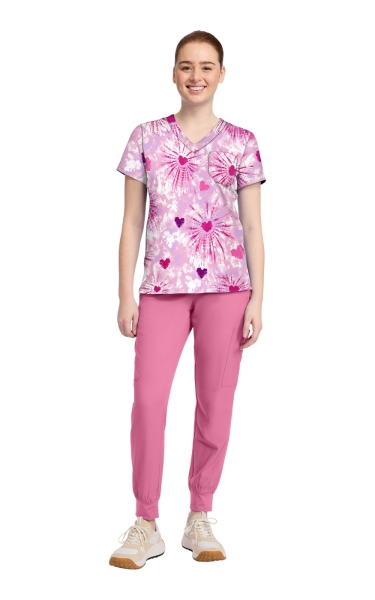 Halat Medical Med Couture - Mc Prints | Tie Dye Hearts - Img 8