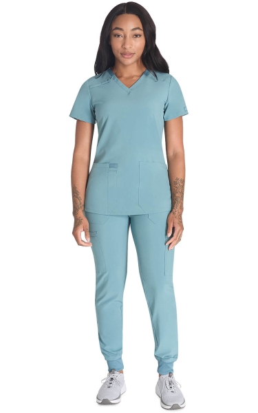 Halat Medical Stretch Funcțional Dickies - EDS Essentials | Mineral Blue - Img 5