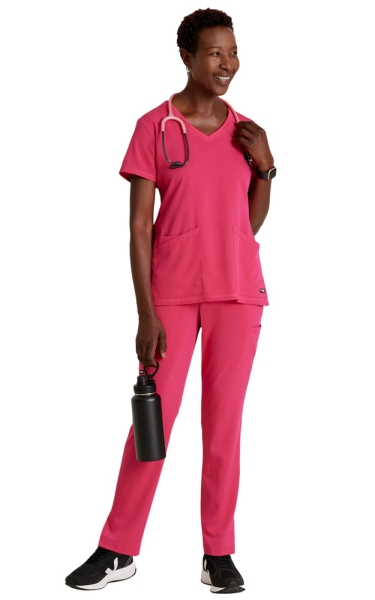 Pantaloni Medicali Damă Grey's Anatomy by Barco - Serena | Vibrance Pink - Img 3
