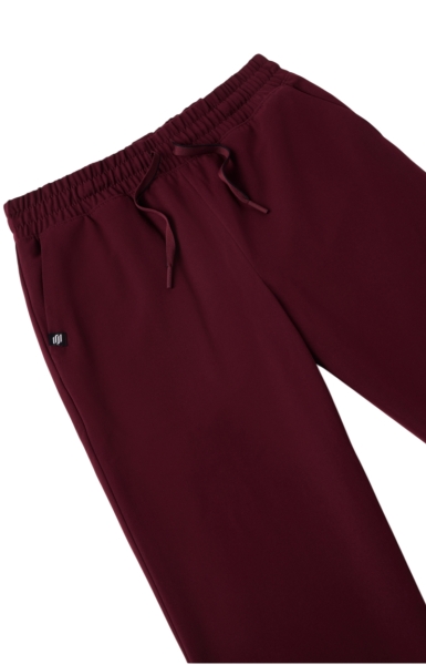 Pantaloni Medicali Jaanuu UltraLAST cu Talie Înaltă – Kerr | Burgundy - Img 4