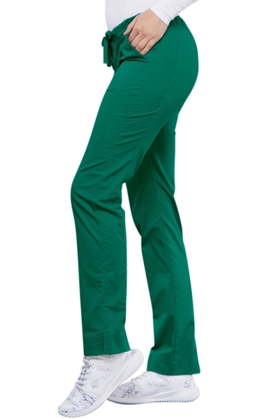 Pantaloni Medicali Slim Elastici Hunter Green | Cherokee WorkWear Core Stretch - Img 2