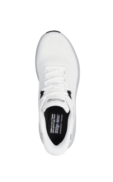 Pantofi Skechers Slip-Ins - Bobs Skillz | White / Gray - Img 3