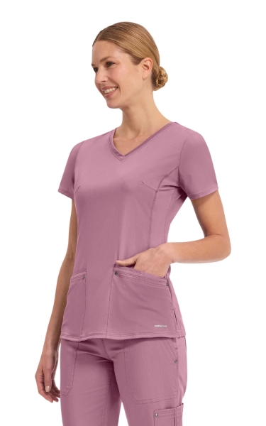 Bluză Medicală Healing Hands Juliet - HH Purple Label | Powder Puff Pink - Img 5