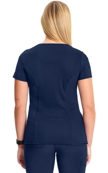 Halat medical antimicrobian Cherokee PROTX2® Mock Wrap - Infinity | Navy - Img 3