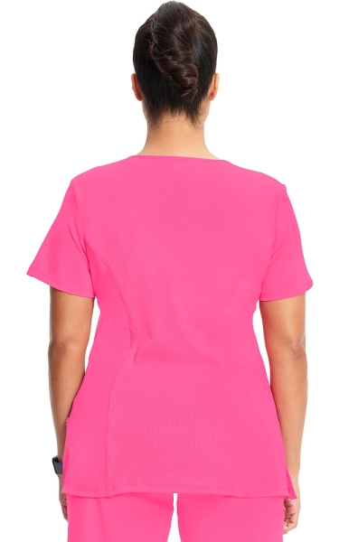 Halat medical antimicrobian Cherokee PROTX2® Mock Wrap - Infinity | Carmine Pink - Img 3