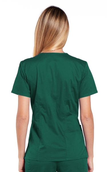 Halat Medical Cambrat pentru Femei Hunter Green | Cherokee WorkWear Core Stretch - Img 3