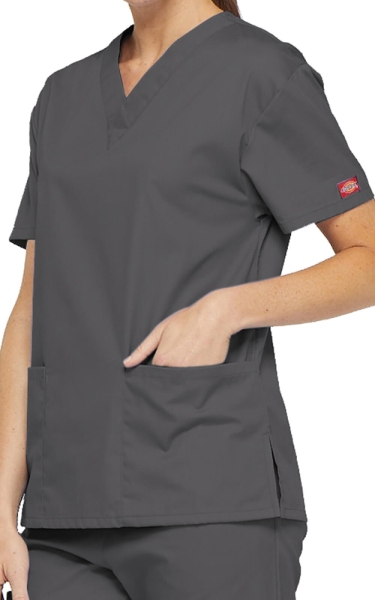 Halat Medical Clasic Dickies - EDS Signature | Pewter - Img 2
