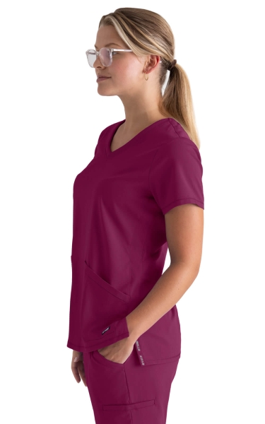 Halat medical Grey's Anatomy by Barco - Serena | Wine - Img 3