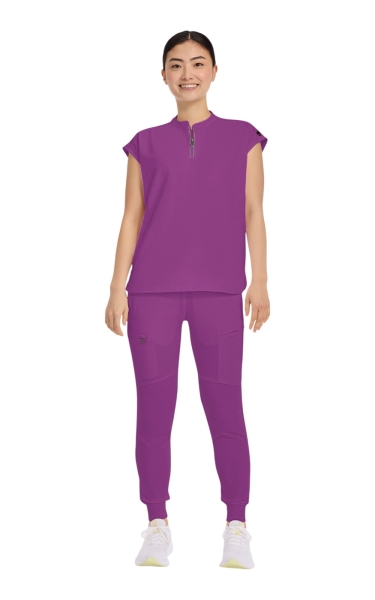Halat Medical Healing Hands - Sandy | Plum Violet - Img 8