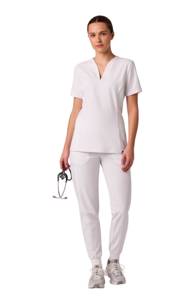 Halat Medical Jaanuu UltraLAST Fit&Flare – Calix | Alb - Img 4