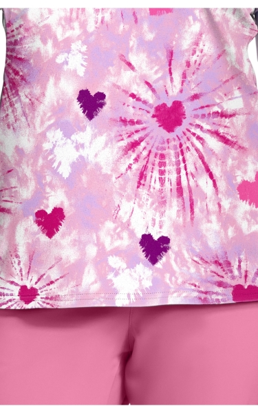 Halat Medical Med Couture - Mc Prints | Tie Dye Hearts - Img 5