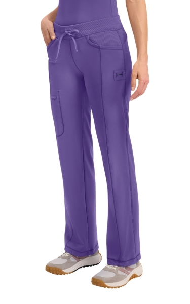 Pantaloni medicali antimicrobieni Cherokee PROTX2® cu talie joasă - Infinity | Pretty n Purple - Img 6