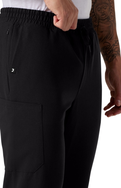 Pantaloni Medicali Jaanuu UltraLAST cu Barieră Fluidă – Rhodes | Black - Img 3