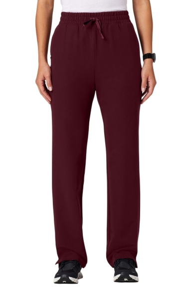 Pantaloni Medicali Jaanuu UltraLAST cu Talie Înaltă – Kerr | Burgundy