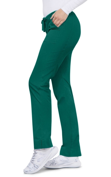 Pantaloni Medicali Slim Elastici Hunter Green | Cherokee WorkWear Core Stretch - Img 3