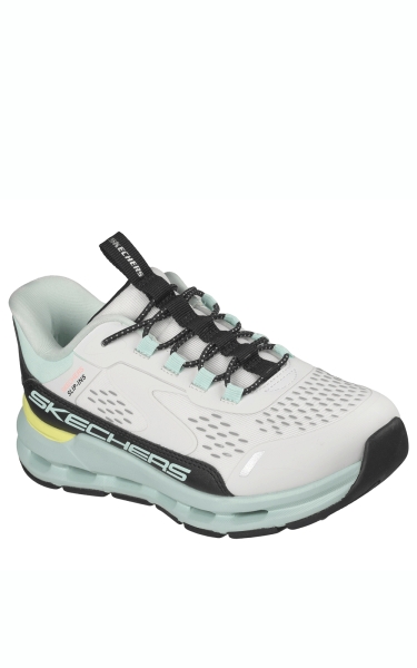 Pantofi Skechers dama Slip-Ins - Glide - Step Vista | White / Turquoise - Img 2