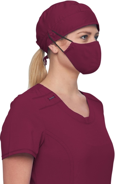 Set 5 Măști de Protecție Antimicrobiene Reutilizabile - Wine | Cherokee - Img 3