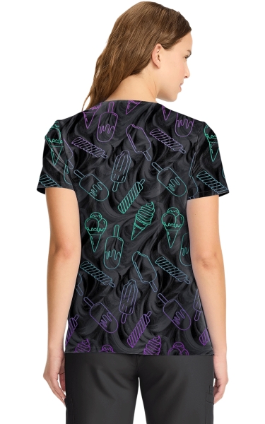 Bluză Medicală Cherokee - Disney Tooniforms | Stitch Too Cool - Img 3