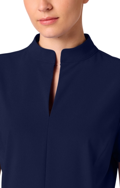 Bluză Medicală Jaanuu UltraLITE – Aria Fit&Flare | Midnight Navy - Img 3