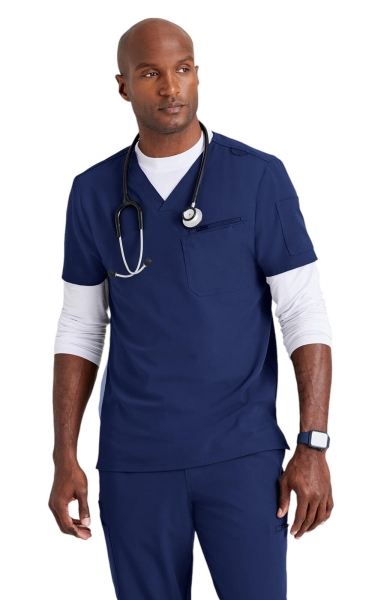 Bluză Medicală pentru Bărbați Unify by Barco | Indigo - Img 1