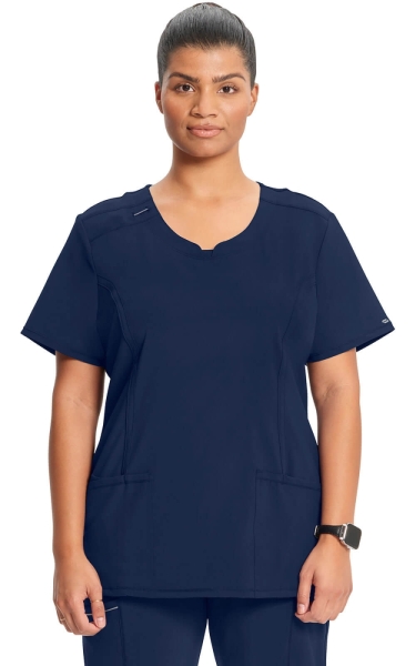 Halat Medical Antimicrobian Cherokee PROTX2® cu Decolteu Rotund - Infinity | Navy - Img 1
