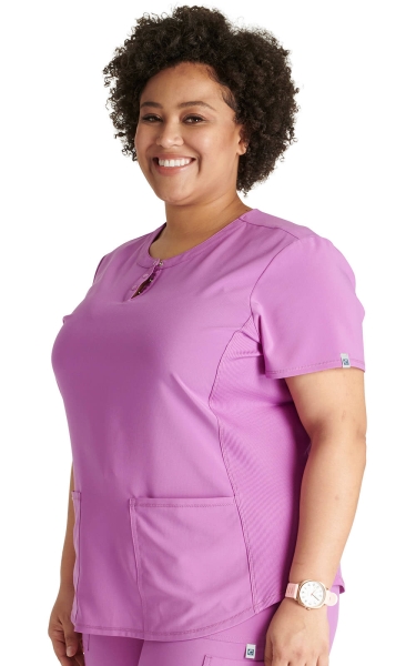 Halat Medical Antimicrobian Cherokee PROTX2® - Henley | Vibran Violet - Img 2