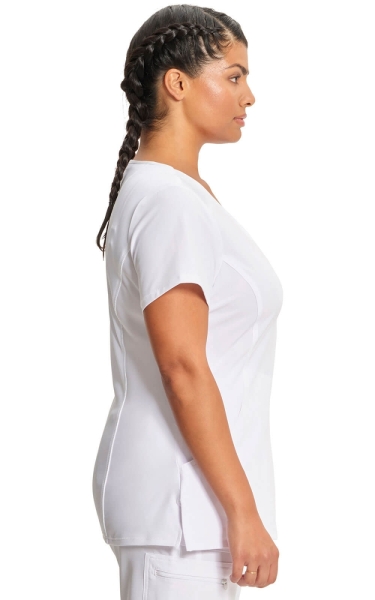 Halat medical antimicrobian Cherokee PROTX2® Mock Wrap - Infinity | Alb - Img 4