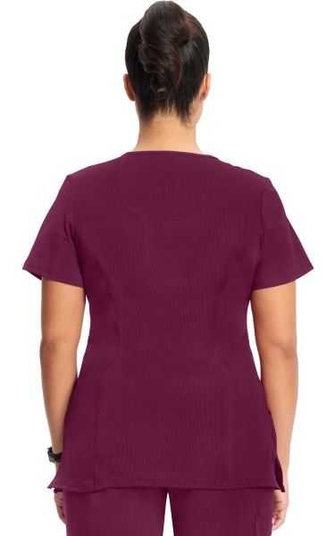 Halat medical antimicrobian Cherokee PROTX2® Mock Wrap - Infinity | Wine - Img 2
