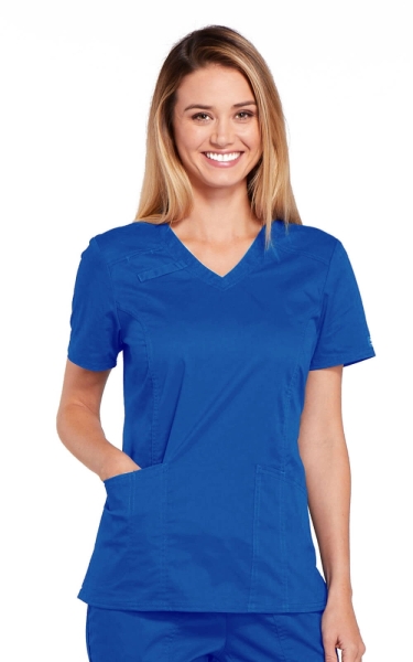 Halat Medical Cambrat pentru Femei Royal | Cherokee WorkWear Core Stretch - Img 1