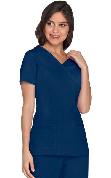 Halat Medical - Cherokee WorkWear - Mock Wrap Core Stretch | Navy - Img 4
